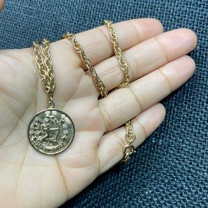 Vintage zodiac sign chain